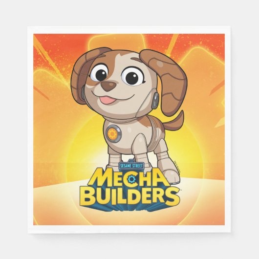 Sesamstraat | Mecha Builders Tango Servet (Voorkant)