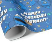 Sesamstraat | Mecha Cookie | Jouw namen toevoegen Cadeaupapier (Rol Hoek)