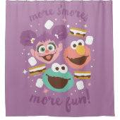 Sesamstraat | Meer snoepjes. Douchegordijn (Voorkant)