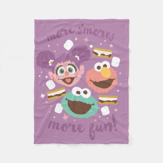 Sesamstraat | Meer snoepjes. Fleece Deken (Voorkant)