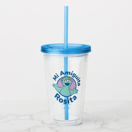Sesamstraat | Mi Amiguita Rosita Acryl Drinkbeker (Voorkant)