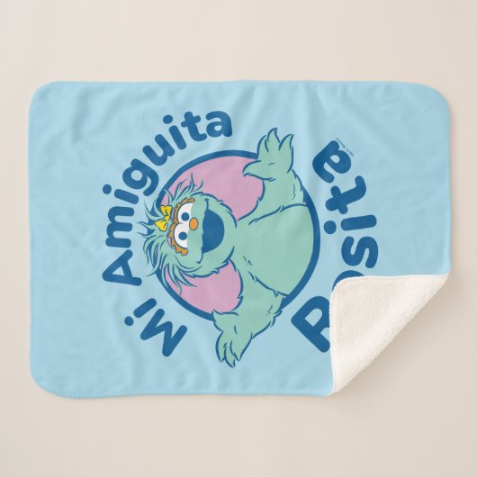 Sesamstraat | Mi Amiguita Rosita Sherpa Deken (Voorkant (horizontaal))