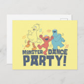 Sesamstraat | Monster Dance Party Briefkaart (Voorkant / Achterkant)