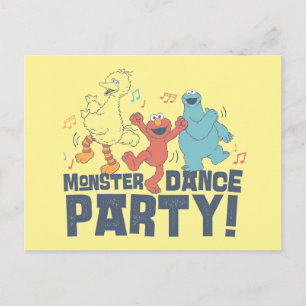 Sesamstraat   Monster Dance Party Briefkaart