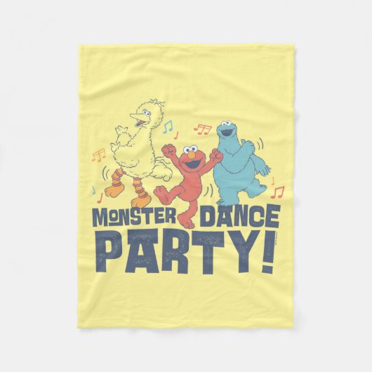 Sesamstraat | Monster Dance Party Fleece Deken (Voorkant)