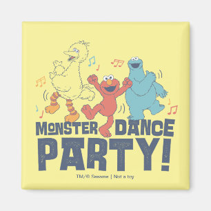 Sesamstraat   Monster Dance Party Magneet