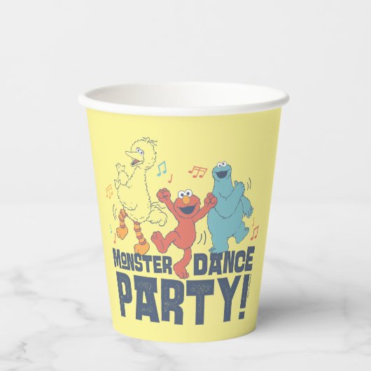 Sesamstraat | Monster Dance Party Papieren Bekers (Voorkant)