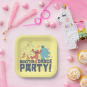 Sesamstraat | Monster Dance Party Papieren Bordje (Feest)