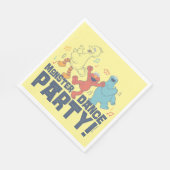 Sesamstraat | Monster Dance Party Servet (Hoek)