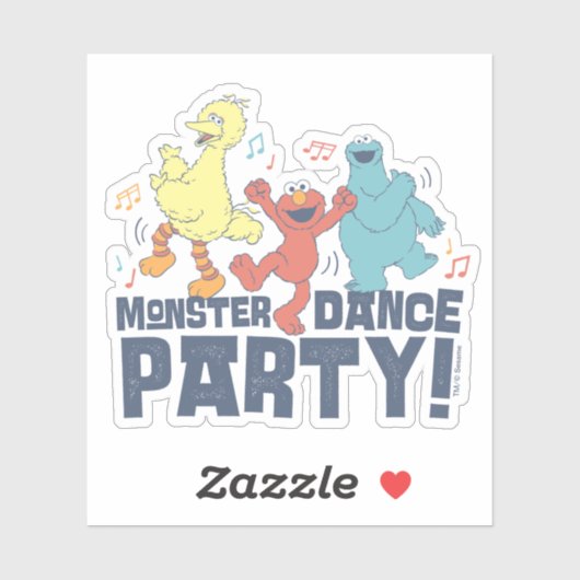 Sesamstraat | Monster Dance Party Sticker (Vel)