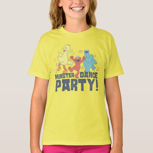 Sesamstraat | Monster Dance Party T-shirt (Voorkant)