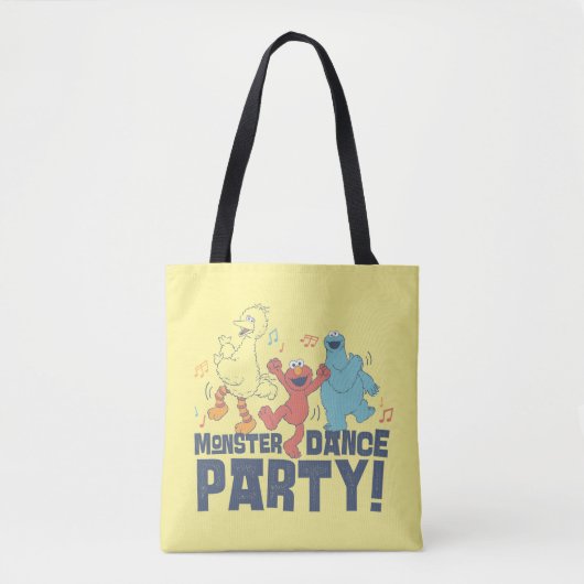 Sesamstraat | Monster Dance Party Tote Bag (Voorkant)