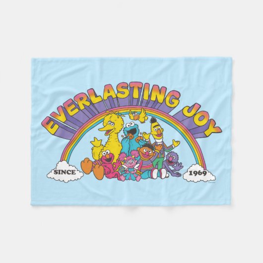 Sesamstraat | Mount Everduurzame Joy sinds 1969 Fleece Deken (Voorkant (Horizontaal))