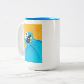 Sesamstraat | NOM NOM Cookie Monster Tweekleurige Koffiemok (Voorkant links)