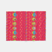 Sesamstraat Nutcracker Holiday Patroon Fleece Deken (Voorkant (Horizontaal))