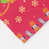 Sesamstraat Nutcracker Holiday Patroon Fleece Deken (Hoek)