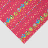 Sesamstraat Nutcracker Holiday Patroon Tissuepapier (Detail)