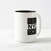 Sesamstraat NYC Tweekleurige Koffiemok (Voorkant rechts)