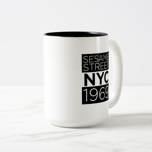 Sesamstraat NYC Tweekleurige Koffiemok (Voorkant rechts)