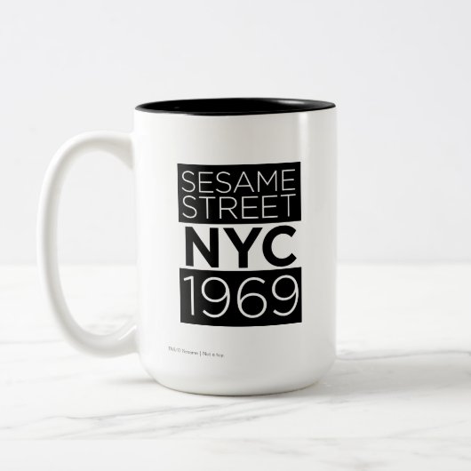 Sesamstraat NYC Tweekleurige Koffiemok (Links)