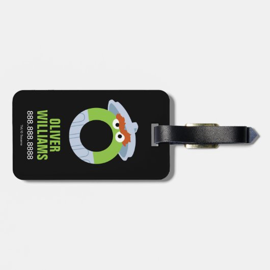 Sesamstraat | O is bestemd voor Oscar Bagagelabel (Achterkant horizontaal)