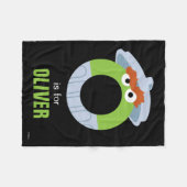 Sesamstraat | O is bestemd voor Oscar Fleece Deken (Voorkant (Horizontaal))