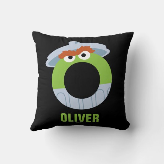 Sesamstraat | O is bestemd voor Oscar Kussen (Achterkant)