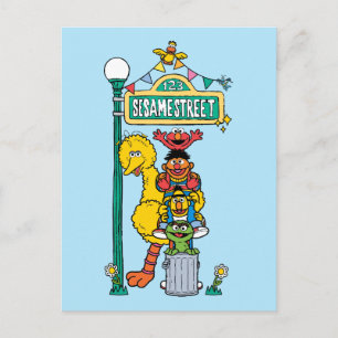 Sesamstraat Onder Sesamstraat Briefkaart