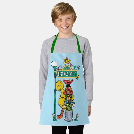 Sesamstraat | Onder Sesamstraat Schort (Gedragen)