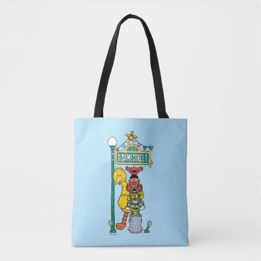 Sesamstraat | Onder Sesamstraat Tote Bag (Voorkant)