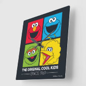 Sesamstraat | Oorspronkelijke Kinderen Vierkante Klok (Hoek)