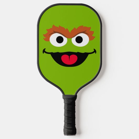 Sesamstraat Oscar de Grouch Face Pickleball Paddle (Voorkant)