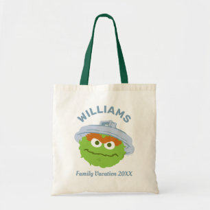 Sesamstraat Oscar de Grouch Familie Vakantie Tote Bag