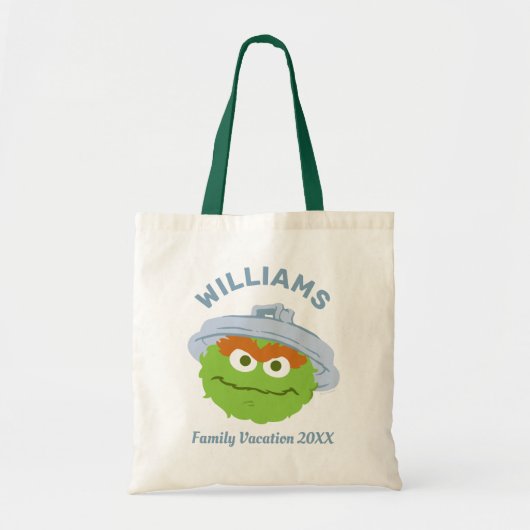 Sesamstraat | Oscar de Grouch Familie Vakantie Tote Bag (Voorkant)