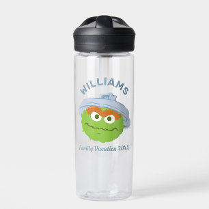 Sesamstraat Oscar de Grouch Familie Vakantie Waterfles