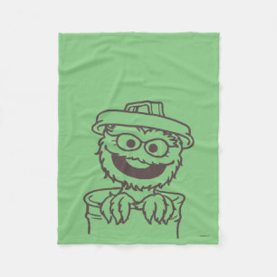 Sesamstraat Oscar de Grouch Fleece Deken