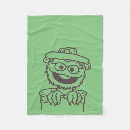 Sesamstraat | Oscar de Grouch Fleece Deken (Voorkant)