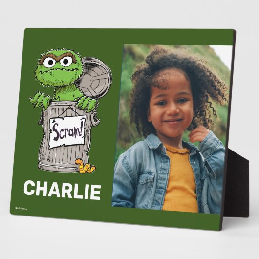 Sesamstraat | Oscar de Grouch Fotoplaat (Zijkant)