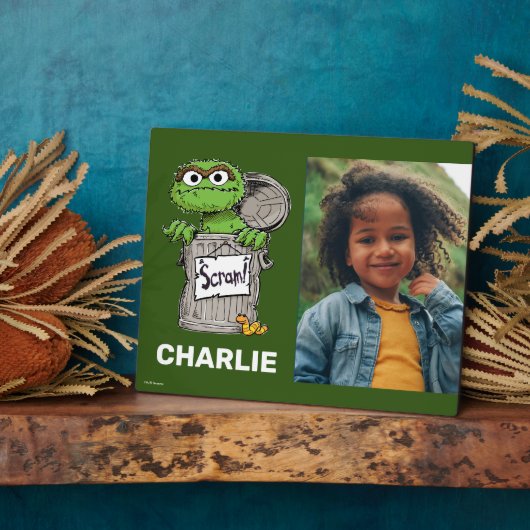 Sesamstraat | Oscar de Grouch Fotoplaat (Zijkant)