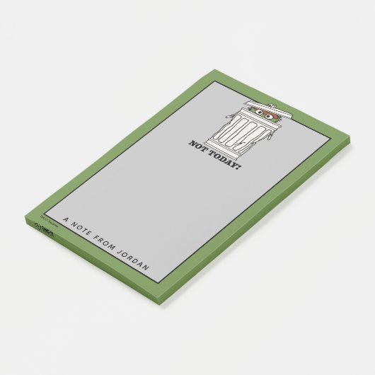 Sesamstraat | Oscar de Grouch | Jouw namen toevoeg Post-it® Notes (Schuin)