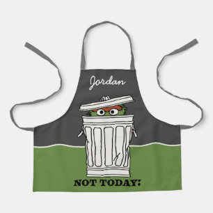 Sesamstraat Oscar de Grouch Jouw namen toevoeg Schort