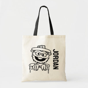 Sesamstraat Oscar de Grouch Jouw namen toevoeg Tote Bag