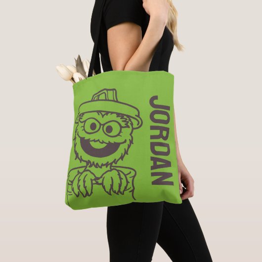 Sesamstraat | Oscar de Grouch | Jouw namen toevoeg Tote Bag (Dichtbij)