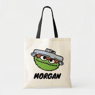Sesamstraat Oscar de Grouch Jouw namen toevoeg Tote Bag