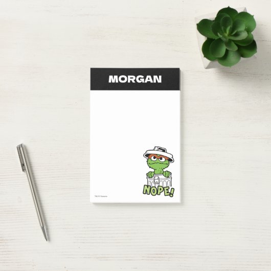Sesamstraat | Oscar de Grouch | Naam toevoegen Post-it® Notes (Kantoor)
