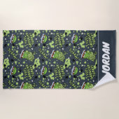 Sesamstraat | Oscar de Grouch | Naam toevoegen Strandlaken (Voorkant)