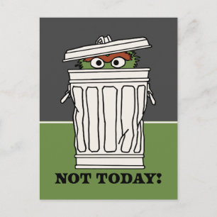 Sesamstraat Oscar de Grouch Niet Vandaag! Briefkaart