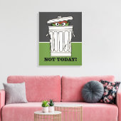 Sesamstraat | Oscar de Grouch Niet Vandaag! Canvas Afdruk (Insitu (Woonkamer))