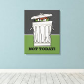 Sesamstraat | Oscar de Grouch Niet Vandaag! Canvas Afdruk (Insitu (Houten vloer))