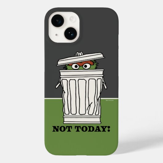 Sesamstraat | Oscar de Grouch Niet Vandaag! Case-Mate iPhone Case (Achterkant)